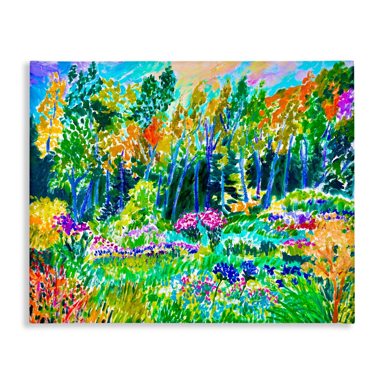Stupell Industries Abstract Rainbow Forest Canvas, design by Lee Ann Zirbes